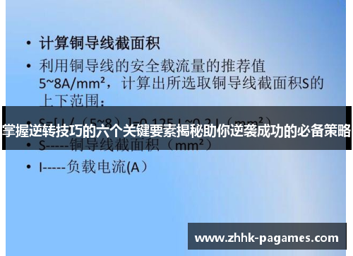 掌握逆转技巧的六个关键要素揭秘助你逆袭成功的必备策略 掌握逆转技巧的六个关键要素揭秘助你逆袭成功的必备策略